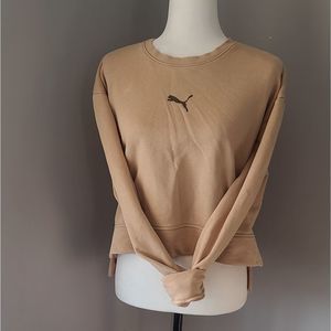 Puma cropped crewneck sweater
